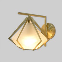 LED 다이아 포인트 1등 벽등 골드, LED 벌브 10W 전구색(노란빛)