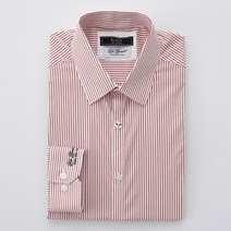 에스티코 Calro Bassetti 레드 슬림핏 스트라이프 셔츠