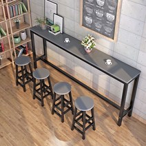 바 테이블 홈바 카페 스탠딩 매장 아일랜드 식탁 수납형 주방 인테리어, 모으다, 뼈대, 100x40x100+2 스툴