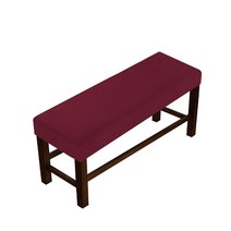 붙박이의자 스터디까페의자 탄성 커버 폴라 플리스 의자 stretch piano bench slipcover cadeira de bar housse banquette 까페벤치, 하얀