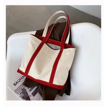 LINGYUE 여대생가방 숄더 고용량 캔버스 에코백