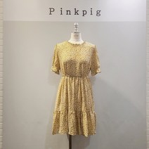 핑크피그 러블리장미원피스(PPA21OPS1122), 엘로우