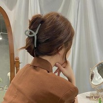 3+1 헤어끈 집게핀 올림머리핀 매트 유광 헤어핀 헤어 컬러 나비집게핀 여름 무광, 상세페이지 참조50, 02.크로스꼬임(핑크)
