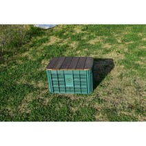 우디캠프 우드상판 캠핑박스 캠핑용품, 우드상판+그린박스(높이32cm)