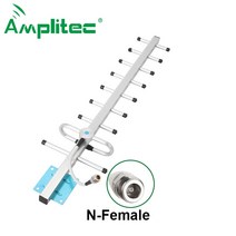 Amplitec 13dBi Yagi Antenna 698-2700mhz 옥외 지향성 안테나 2g 3g 4g 증폭기 부스터 GSM 중계기 용 N-fe, 한개옵션0