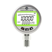 디지털 수압계 전자 압력 게이지 전자식 유압 측정기 내진 진공 음압, 0-30KPA(0.4 등급 정밀도)