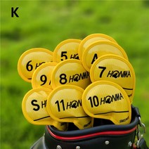 골프 혼마 아이언 커버세트 헤드 케이스 고급 가죽, K