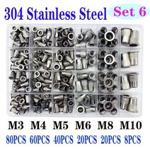 인서트 번데기 너트 신제품 리벳 너트 수나사 건 M3 M4 M5 M6 M8 M10 M12 더블 인서트 수동 리벳터 건 리벳팅, 06 SET 6, 06