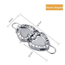 업소용 기계 틀 빛는 만두 만두피 304 스테인레스 스틸 제조기 프레스 반죽 몰드 도구 가정용, 옵션01 Heart Shaped