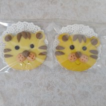 온새미로 수제 캐릭터 쿠키-호랑이, 1개, 30g