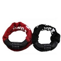 모노폴리 자전거 자물쇠 거치형 번호키 6mm, 검정, 1개