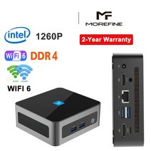 미니컴퓨터 MOREFINE 12 번째 미니 PC N100 N305 1260P 4.7Ghz DDR5 32G RAM M.2 2280 NVME 데스크탑 컴퓨터 8K 와이파이 6 C타입, I7 1260P WIFI6, EU, [03] 8G DDR4 256GB NVME, 03 8G DDR4 256GB NVME, 03 I7 1260P WIFI6_04 EU