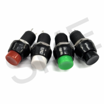 DS-450 푸쉬 락 10파이 버튼 스위치 (BL-110 대치), 블랙, 1개