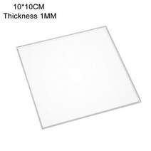 투명 아크릴 시트 반투명 보드 폴리 메틸 메타 크릴 레이트 두께 1mm-9mm 크기 10x20cm, 10x10cm, 1mm