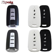 코란도C 렉스턴W) 3버튼 (투리스모 쌍용 4버튼 실리콘 스마트키케이스 구형 코란도스포츠, 3버튼_블랙