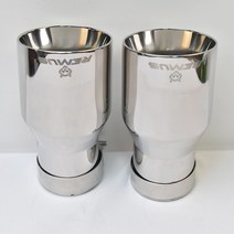 가변배기 자동차 밝은 배기 테일 파이프 스테인레스 스틸 베벨 엣지, 중국, 70-101mm