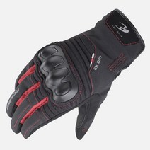 KOMINE GK-832 코미네 오토바이 방한 장갑, 블랙 레드
