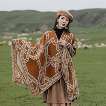 몽골 숄 망토코디 머플러 티베트 판초 여행 사막 담요 망토