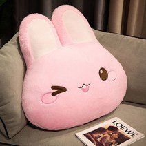 토끼쿠션 캐릭터 쇼파 집들이선물 자이언트 사이 등받이 흰 직사각 특별한선물 모던하우스 미용실 팔베개 독서 매듭 베개 침대틈새, A