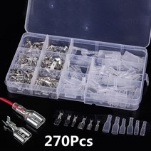 터미널압착기 케이블 유압 120pcs 여성 720pcs 여성 및 남성 터미널 플러그 자동차 전기 와이어 터미널 압착 커넥터 clh8, 270개