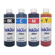 잉크테크 HP 무한 호환 리필 잉크 250ml HP8600 HP8720 HP9010 HP8710 HP8610 HP8210 HP7740 HP7720 HP7612 HP7110, 빨강염료(H8950D)×250ml, 1병