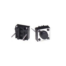 택타일 100PCS 2 핀 스위치 촉각 푸시 버튼 665mm, 없음, Black