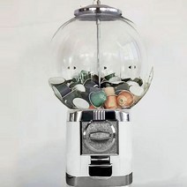 가정용 커피캡슐 자판기 수납 통 캡슐 보관 기계 투명 커피타임 가챠 뽑기, 화이트 바디 + 실버 커버