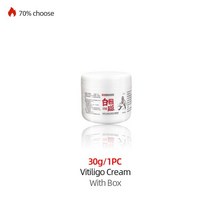 30g vitiligo 크림 안료 멜라닌 촉진 도포제 피부 흰 반점 백반증 질환, 제비꽃