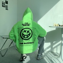 엑스트 오버핏 양털후드티 남녀공용