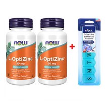 Now Foods 나우 푸드 엘 옵티 징크 아연 코퍼 L OptiZinc 30mg 100베지캡슐 2개