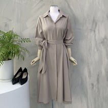 행복여[봄신상무배]링 벨트 세트 카라 바바리 원피스