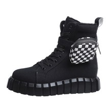 승마부츠가방 승마용품 장비보관 따뜻한 캐주얼 패션 포켓 장식 부츠 여성용 플러시 내부 중간 가을 겨울, 06 J_06 40