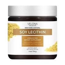 Pure Liquid 대두 레시틴 Soy Lecithin by Velona 4 oz