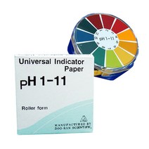 산도 측정 ph 페이퍼 테스트 종이 시험지 리트머스 수소이온농도 paper 롤 타입 과학실험 산성 알칼리성, 기본