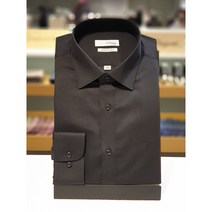 듀퐁셔츠 (SE3SM22LS760SBK)슬림핏 2023년신상품 블랙 남자 솔리드 와이셔츠