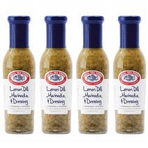 Stonewall Kitchen 스톤월키친 연어스테이크소스 Lemon Dill Marinade Dressing 330mL 4개