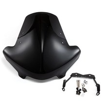 Evomosa 오토바이 윈드실드 윈드스크린 스포츠 바이저 APRILIA Shiver 750 2007-2009 900 2017-2021에 적합, black