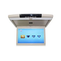 차량용 천장 부착 모니터 TV 거치대 브라켓 SUV차량, 15.6인치 MP5 HDMI 베이지