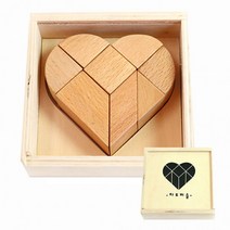 (쏘잇)우드 탱그램 퍼즐- 하트, 상세페이지 참조, 상세페이지 참조