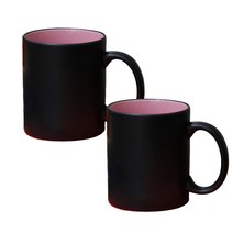 머그컵 인기모음 100종 2p 세트 머그컵 화이트머그 칼라머그 컵, 1개, 돌로테 무광 머그 핑크 2p