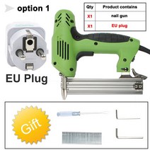네일 1800W ~ 2000W 미니 전기 손톱 총 스트레이트 네일 도구 30 PCS/MIN 220V 가구 목공, 01 option 1