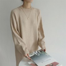 여성 라운드넥 루즈핏 미디 롱 원피스