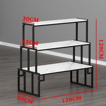 구두 신발 전시대 매장 전시 가방 고급진 디스플레이, 블랙+화이트 120x120 3층
