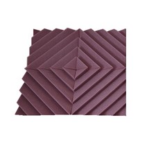 조립식방음부스 4pcs 30x30x5cm 스튜디오 어쿠스틱 폼 방음 패널 ktv 바 드럼 룸 홈 시어터 용 방음 웨지 벽 패널, 자주색