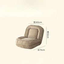 소파베드 북유럽 접이식 높이조절 패브릭 안락 쇼파 침대 거실 원룸 멀티 매트리스, 카키색