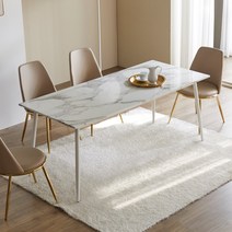 티에스퍼니처 베일리 대리석식탁 4인 6인 14001800 식탁/입식테이블, 블랙프레임