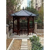 원두막 옥상 파고라 마당 파라고 전원주택, 수지타일 2.8미터 육각정자