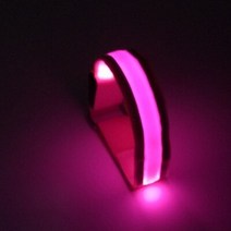 빛 반사 로프 조명 형광 완장 사이클링 암 완장 스트랩 안전 벨트 야간 러닝 사이클링, 협동사, 분홍