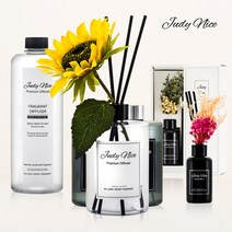 쥬디니스 대용량 디퓨저 리필 100ml/500ml/1000ml 스틱포함 실내 디퓨져 방향제 화장실, 투명500ml x2, 화이트머스크