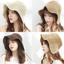 내추럴 보넷 페이퍼 버킷햇(S915-스트랩)벙거지 모자